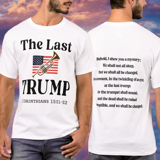 Patriotic Christian Trump Rapture Bible Verse T Shirt (Skapare uppladdad)