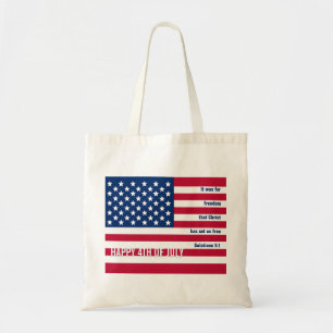 Patriotic Christian USA 4 juli Tygkasse