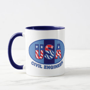 Patriotic Civil Ingenjör Mugg