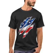 Patriotic Clawmarks T-Shirt