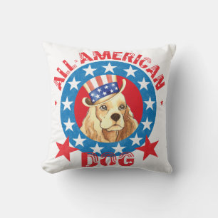 Patriotic Cocker Kudde