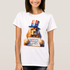 Patriotic Cocker Spain "Merica Y'all T Shirt