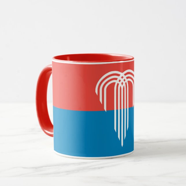 Patriotic Combo Mugg med flagga Kansas City (Framsida vänster)