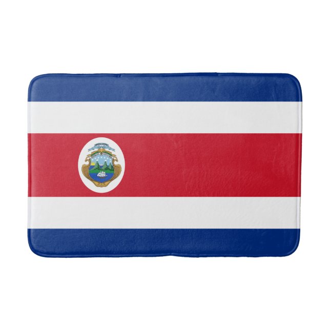Patriotic Costa Rica Flagga Badrumsmatta (Framsidan)