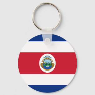Patriotic Costa Rica Flagga Nyckelring