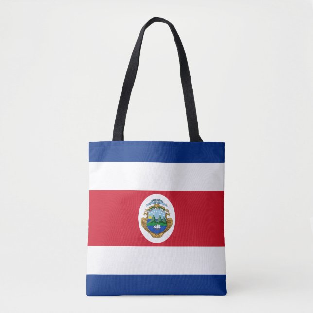 Patriotic Costa Rica Flagga Tygkasse (Framsida)