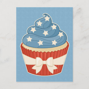 Patriotic Cupcoa på Blue Rand Vykort