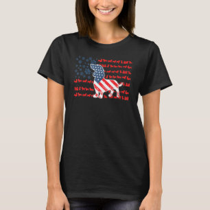 Patriotic Dachshund American Flagga Hund Usa Hund T Shirt