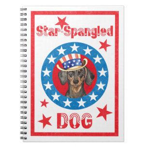 Patriotic Dachshund Anteckningsbok