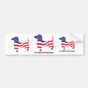 Patriotic Dachshund - Doxie Bildekal
