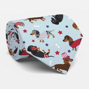 Patriotic Dachshund Neck Tie Slips