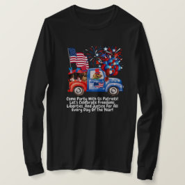 Patriotic Dachshund Parad Långärmad T-Shirt