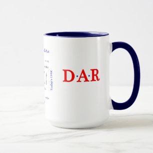 Patriotic DAR Mugg