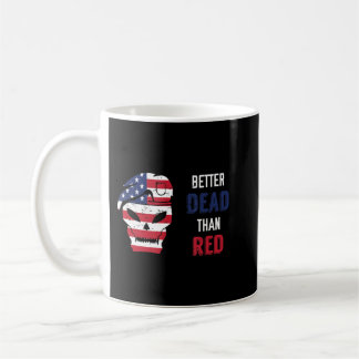 Patriotic Dead than Red Anti Communist.png Kaffemugg