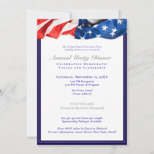 Patriotic Democratic Unity Dinner Fundising 2025 Inbjudningar