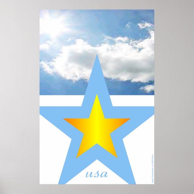 Patriotic Design "USA" Poster (Framsidan)