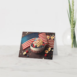 Patriotic Dessert Anteckningskort