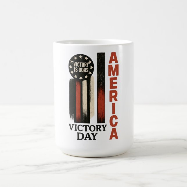 Patriotic Disted USA Art Kaffemugg (Center)