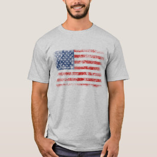 Patriotic Distress American Flagga Tröja