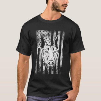 Patriotic Doberman American USA 4:e Jul T Shirt