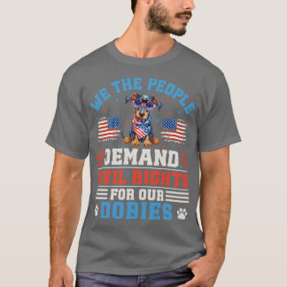 Patriotic Dobie Hund 1 T Shirt