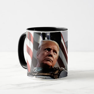Patriotic Donald Trump Flagga Mugg