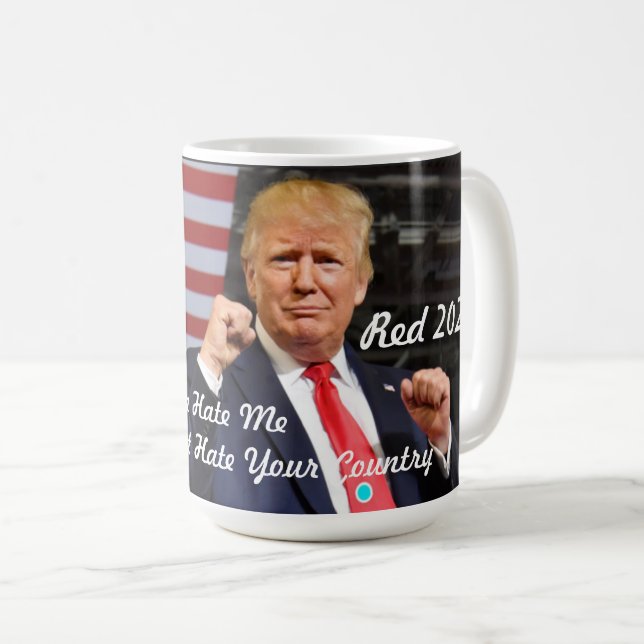 Patriotic Donald Trump Påstående 2024 Kaffemugg (Framsida höger)