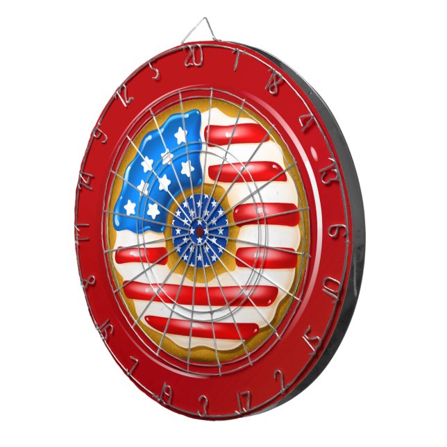 Patriotic Donut Dartboard Darttavla (Högra Framsidan)