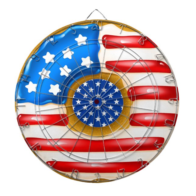 Patriotic Donut Dartboard Darttavla (Framsidan)