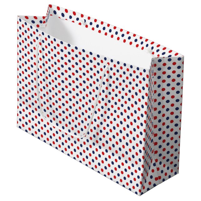 Patriotic Dots Gift Bag (Framsidan Vinklad)