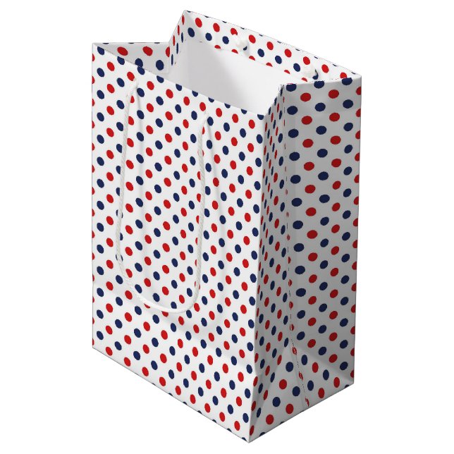 Patriotic Dots Gift Bag (Framsidan Vinklad)