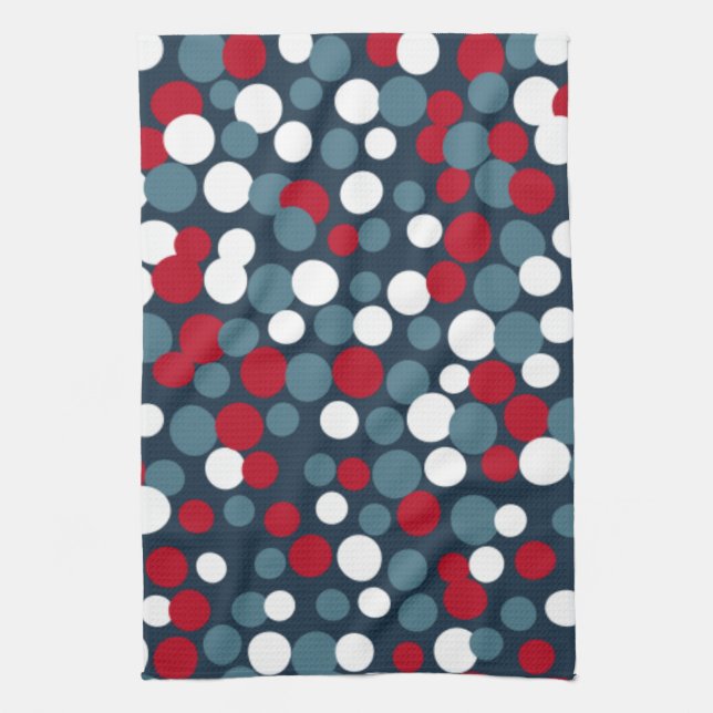 Patriotic Dots Kitchen Towel Kökshandduk (Vertikal)