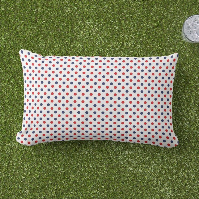 Patriotic Dots Outdoor Pillow Lumbarkudde (Gräs)
