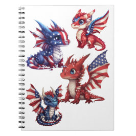Patriotic Dragon Anteckningsbok