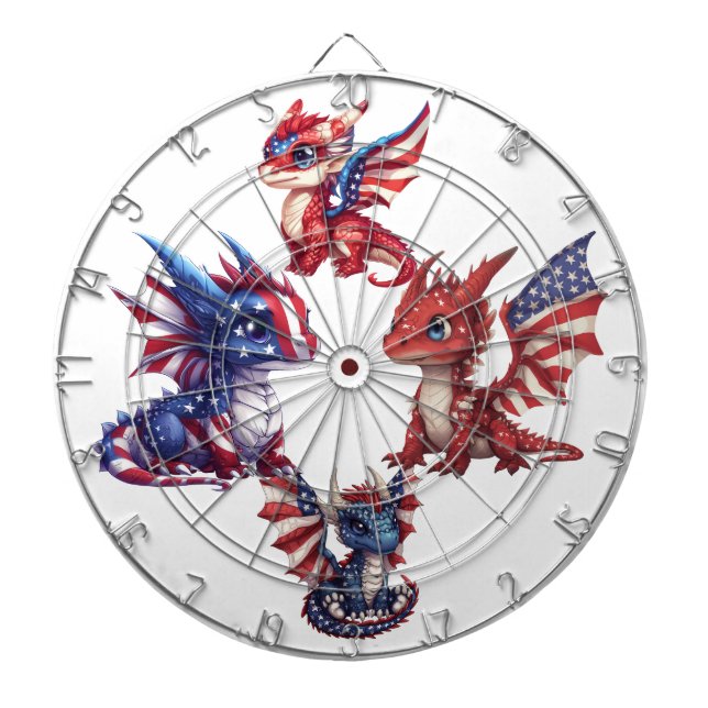 Patriotic Dragon Darttavla (Framsidan)