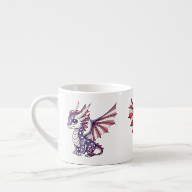 Patriotic Dragon Espressomugg (Vänster)