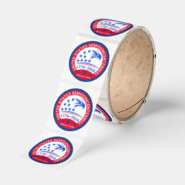 Patriotic Eagle 1776–2026 American Heritage Family Runt Klistermärke