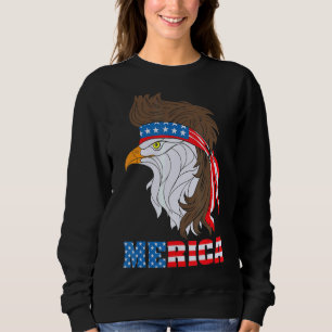 Patriotic Eagle 4:e juli USA American Flagga Meri T Shirt