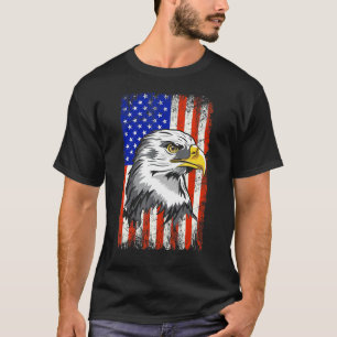 Patriotic Eagle 4:e juli USA amerikanska Flagga 1 T Shirt