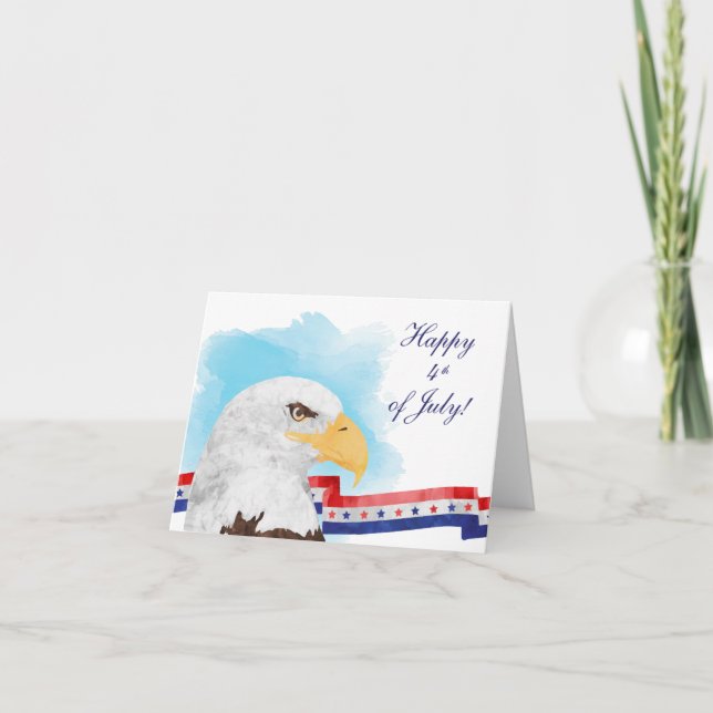 Patriotic Eagle 4 juli Kort (Framsida)