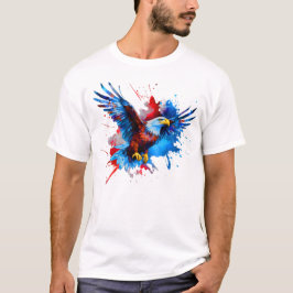 Patriotic Eagle American 4:e juli T Shirt