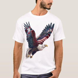 Patriotic Eagle American flagga T Shirt