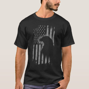Patriotic Eagle American Flagga Vilda djur 1 T Shirt