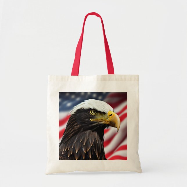 Patriotic/Eagle/American/USA Tygkasse (Framsidan)
