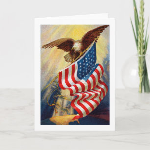 Patriotic Eagle Card Kort