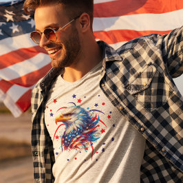 Patriotic Eagle Fireworks T Shirt