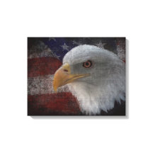 Patriotic Eagle & Flagga