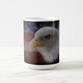 Patriotic Eagle & Flagga Kaffemugg