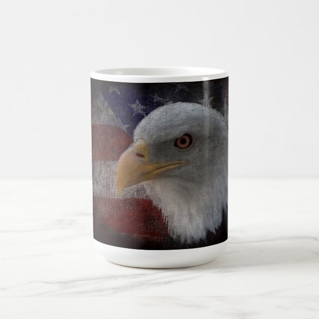 Patriotic Eagle & Flagga Kaffemugg (Center)