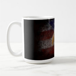 Patriotic Eagle & Flagga Kaffemugg